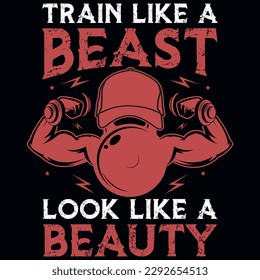 
Gym or fitness tshirt design vector design