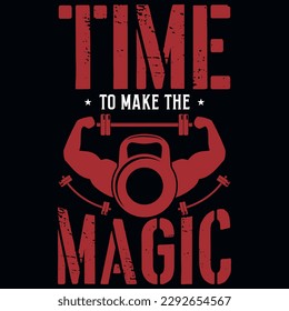 Gym or fitness tshirt design vector design