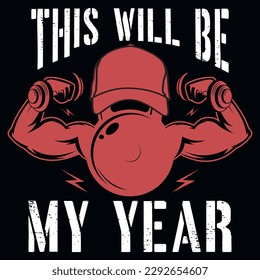 Gym or fitness tshirt design vector design