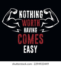 Gym or fitness tshirt design vector design