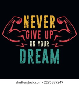 Gym or fitness tshirt design vector design