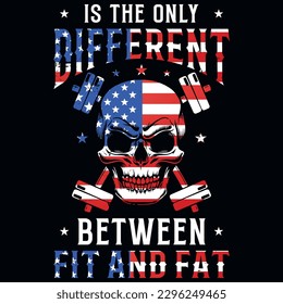 Gym or fitness tshirt design vector design