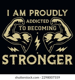 Gym or fitness tshirt design vector design