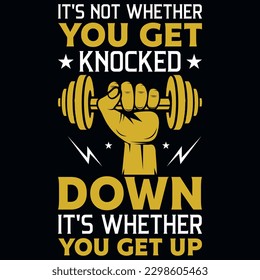 Gym or fitness tshirt design vector design