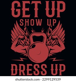 Gym or fitness tshirt design vector design