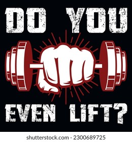 Gym or fitness tshirt design vector design
