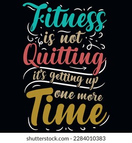 Gym or fitness typography graphics tshirt design vector design