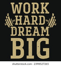 Gym or fitness typography tshirt design
