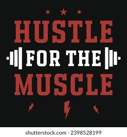 Gym or fitness typography tshirt design