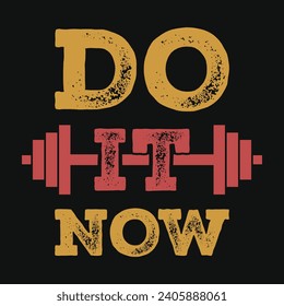 Gym or fitness typography tshirt design