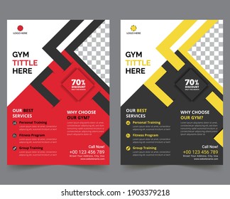 Gym Flyer Design Template Background