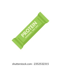 Gym food bar icon flat vector. Vitamin jar. Muscle energy isolated