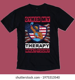 GYM FUNNY QUOTES T-SHIRT DESIGN