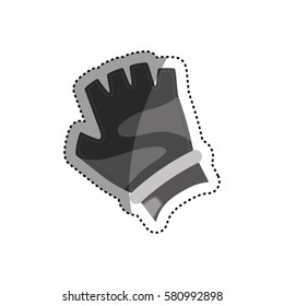 Gym glove accesorie icon vector illustration graphic design