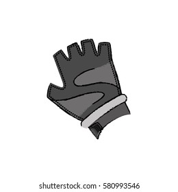 Gym glove accesorie icon vector illustration graphic design