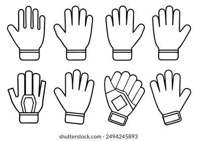 Gym Gloves Detailed Line Art Illustration Ideas Inspiration