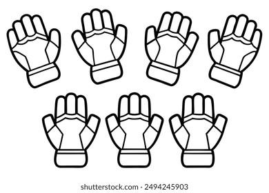 Gym Gloves Stunning Line Art Illustration Ideas Collection