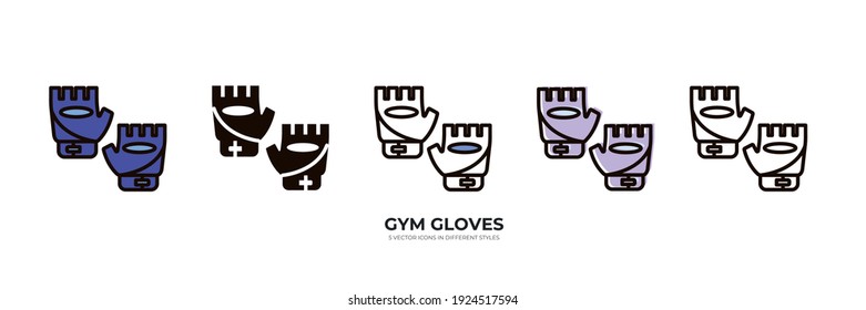 Icono de tipo de vector GYM GLOVES