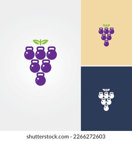 Design-Vektorgrafik für Gymnastik-Logo