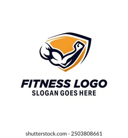 gym hand logo design template