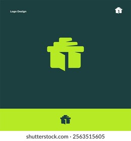 GYM HOUSE LOGO DESIGN VECTOR