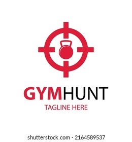 GYM Hunt Logo Design Template. GYM Logo Design.