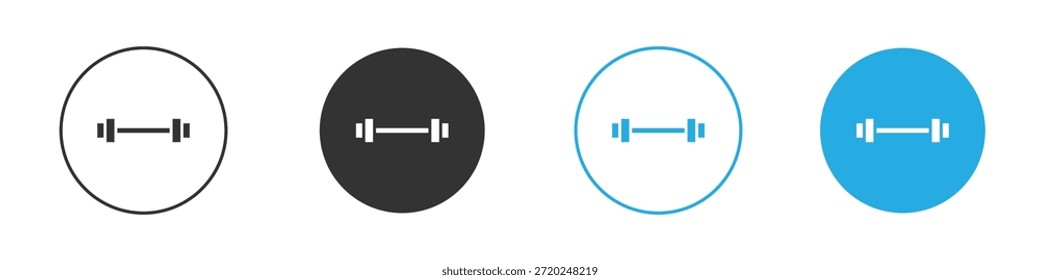Icono de gimnasio para App y Diseño web. Ilustración de elemento simple.