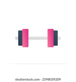 gym icon, colored flat vector. modern and minimalist design