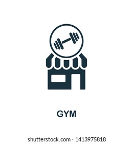 Gym icon. Creative element design from icons collection. Pixel perfect Gym icon for web design, apps, software, print usage.