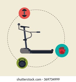 Gym icon design 