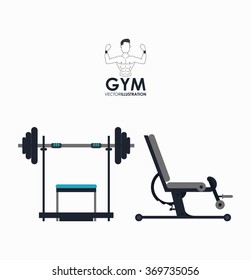 Gym icon design 