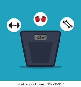 Gym icon design 