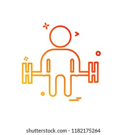 Gym icon design vector