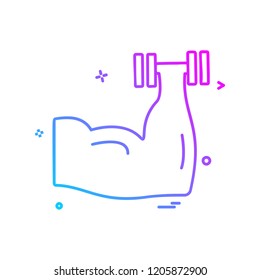 Gym icon design vector