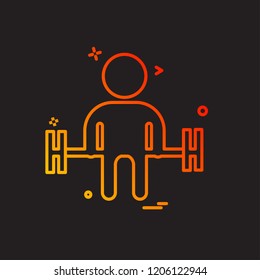Gym icon design vector