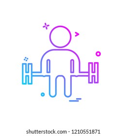 Gym icon design vector