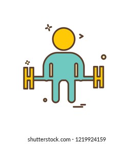 Gym icon design vector