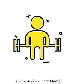 Gym icon design vector