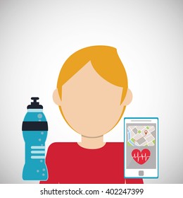 Gym icon design , vector illustration