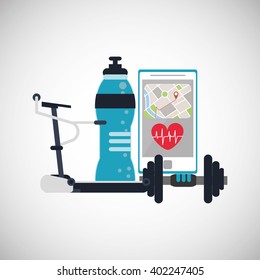 Gym icon design , vector illustration