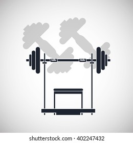 Gym icon design , vector illustration