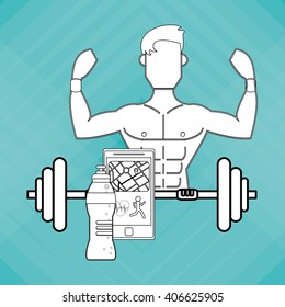Gym icon design , vector illustration, vector illustration