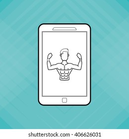 Gym icon design , vector illustration