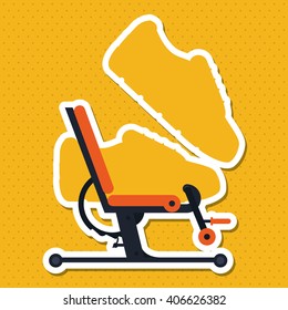 Gym icon design , vector illustration,