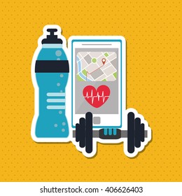Gym icon design , vector illustration