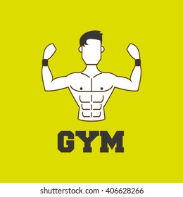 Gym icon design , vector illustration