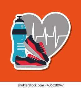 Gym icon design , vector illustration