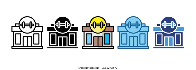 Gym Icon Element For Design