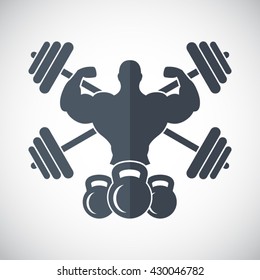 Gym icon - EPS10 vector.
