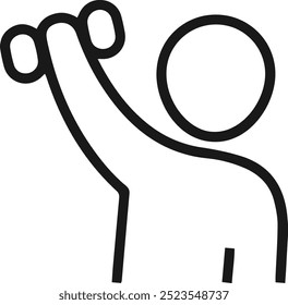 gym icon, heavy icon vector